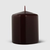 Свеча декоративная Mercury Glossy 8x7 см коричневая 