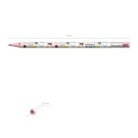 Карандаш механический ErichKrause НВ Color Touch Flower Cocktail 2 мм с точилкой 