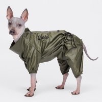 Rurri Дождевик для собак, 3XL, хаки (девочка) 