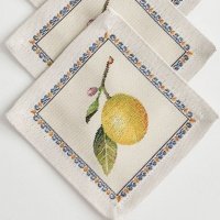 Салфетка гобеленовая 17 х 17 см Le Gobelin Лимоны в вазе 