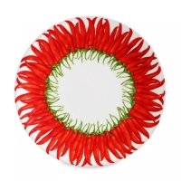 Тарелка обеденная 28 см Taitu Sun Red 