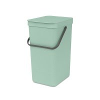 Ведро для мусора 16 л Brabantia Sort & Go мятно-голубой 211867