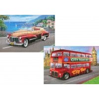 Комплект пазлов Автобус, Кабриолет 