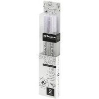 Ручка гелевая Sketch&Art UniWrite. White, белая, 2 штуки 