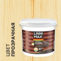 Лазурь для дерева Linnimax полуматовая прозрачная 9 л 