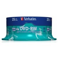DVD-RW набор дисков Verbatim 43639 x25