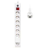 Сетевой фильтр Buro BU-SP5_USB_2A-W 5м white удлинитель