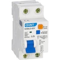 Дифференциальный автомат Chint NXBLE-63Y 1P+N 20А 30mA AС С 4.5kA 105543