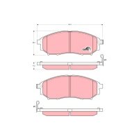 Тормозные колодки TRW GDB3392