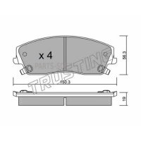 Тормозные колодки Trusting 7320