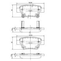 Тормозные колодки Nipparts J3612030