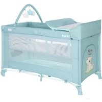 Кровать-манеж Lorelli Noemi 2 Plus Blue Surf Teddy / 10080562156