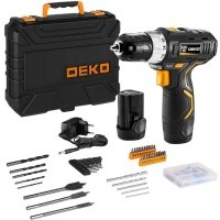 Аккумуляторная дрель-шуруповерт Deko GCD12DU3 / 063-4148