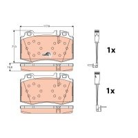Тормозные колодки TRW GDB1543