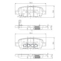 Тормозные колодки Nipparts N3611051