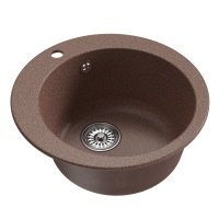 Мойка кухонная Mixline ML-GM13 49,5х49,5 см, терракотовая 551889