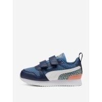 Кроссовки для мальчиков PUMA R78 Fc V Ps, Синий Вставки из сетки