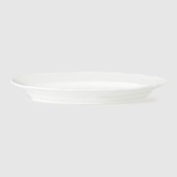 Блюдо овальное Porcelana Bogucice River White 35 см 