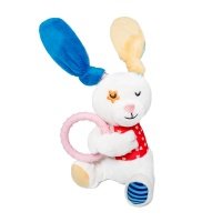 GiGwi Plush Friendz игрушка для собак заяц с кольцом (17 см.) 