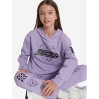 Худи для девочек Kappa, Фиолетовый 