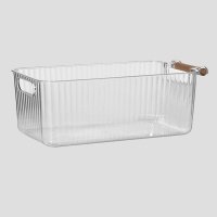 Контейнер для хранения с ручкой KK/home 34х18,3х12 см, прозрачный 