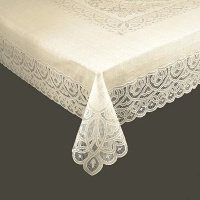 Скатерть ажурная 140 х 200 см Towa Imperial бежевая 