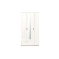 Шкаф 3 двери и 1 ящик СИРИУС 117х59х220 (с 1 зеркалом) 