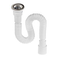 Гофросифон универсальный MasterProf, 1200 мм 1.1/2" х 40/50 (вып.с нерж. решёткой) ИС.110697