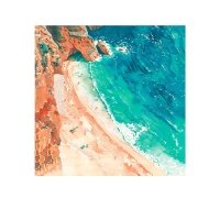 Картина Отпуск на пляже 30x30 см 