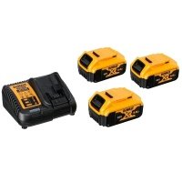 Набор DEWALT: 3 АКБ DCB184, Li-Ion, 18 В, 5 Ач и зарядное устройство DCB115, 10.8-18 В, 4 A, (DCB115P3) DCB115P3-QW