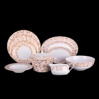 Сервиз столовый Cacharel Дентель Голд 25 предметов 