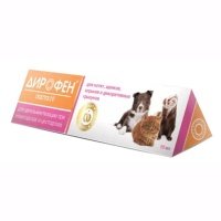Apicenna Дирофен Паста 20 Антигельминтик для котят, щенков, хорьков и декоративных грызунов, 10 мл 