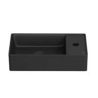 Маленькая раковина в туалет Wellsee WC Area черная матовая 321805000