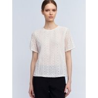 Кружевной топ-блузка с коротким рукавом 025141262013 