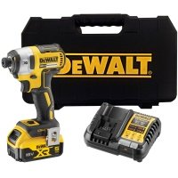 Аккумуляторный шуруповерт DEWALT DCF887P1T, 18 В, 205 Нм, 3800 уд/мин, с АКБ 5 Ач и ЗУ, в кейсе (DCF887P1NT-XJ) DCF887P1NT-XJ