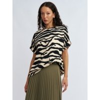 Блузка с коротким рукавом и принтом 025131216042 