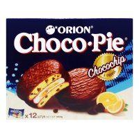 Шоколадные пирожные Choco Pie Chocochip Orion 360 г 