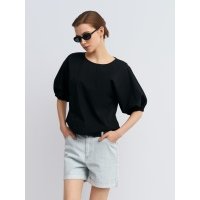 Блузка из хлопка с объёмными рукавами 02522128Y211 