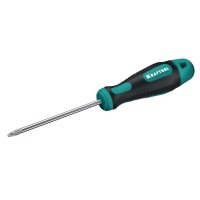 Отвертка Kraftool 250073-2-100, двухкомпонентная противоскользящая рукоятка, PZ2x100 мм 250073-2-100