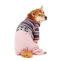 Petmax Комбинезон с узором для собак, 2XL, розовый (девочка) 