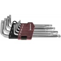Набор ключей торцевых Thorvik 053150, T-TORX® с центрированным штифтом, Т10H-T50H, 9 предметов TTK9S
