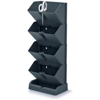Вертикальный сад Prosperplast (чёрный) MINI CASCADE IO1W200-S433