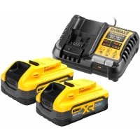 Набор DEWALT: 2 АКБ DCBP518, Li-Ion, 18 В, 5 Ач и зарядное устройство DCB1104, 12/18 В, 4 А (DCB1104H2-QW) DCB1104H2-QW