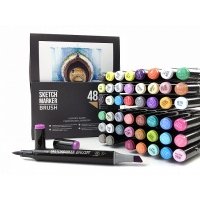Набор маркеров Sketchmarker Brush 48 Oriental style- Восточный (48 маркеров в пластиковом кейсе)