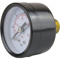 Торцевой манометр Vodotok (6 бар, 40 мм, -20 до +60 С, 1/4") KF-308