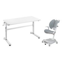 Комплект мебели Hoff Cubby парта Imparare Grey и кресло с подлокотниками Arnica Grey
