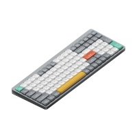 Клавиатура беспроводная механическая Nuphy AIR96 V2, low profile gateron 2.0, Moss Switch, Bluetooth, RGB подсветка, 4000мАч, Серый AIR96v2-LG-25