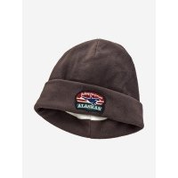 Шапка Alaskan флисовая Black Salmon коричневая (AWCBSK), Коричневый С отворотом,Двуслойная