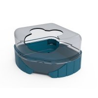 Zolux Туалет-домик угловой для грызунов Rody 3, 10,5x14,2x67 см, стальной синий 
