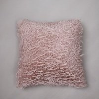 Подушка Перья 45x45 см цвет розовый 